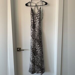 NWT Zara White Cheetah Dress